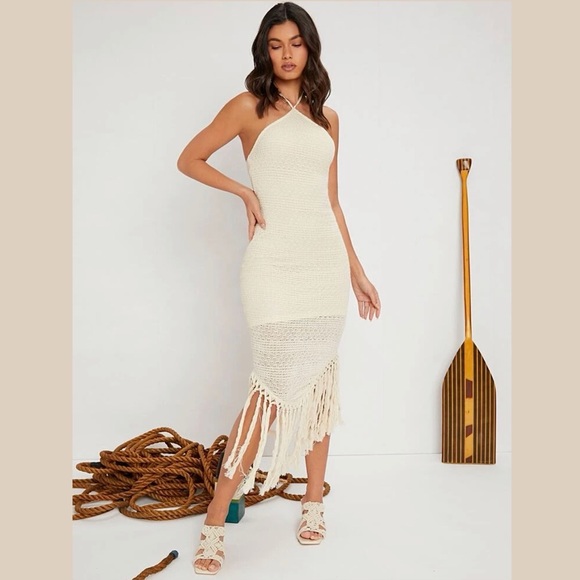 Tie Backless Dress - Picture 3 of 11